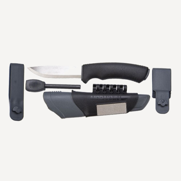 Нож Moraknive Bushcraft Survival (S) с огнивом (black; нержавеющая сталь)